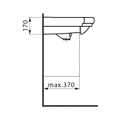 Раковина Laufen LB3 85x52 810686 8.1068.6.000.104.1 Раковина Laufen LB3 85x52 810686 8.1068.6.000.104.1