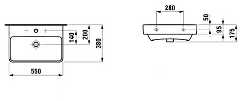 Раковина Laufen Pro A 1895.8 (8.1895.8.000.104.1, 550x380x170мм) Раковина Laufen Pro A 1895.8 (8.1895.8.000.104.1, 550x380x170мм)