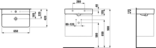 Раковина laufen Val 1028.4 (8.1028.4.000.104.1) 650x420х115 мм Раковина laufen Val 1028.4 (8.1028.4.000.104.1) 650x420х115 мм