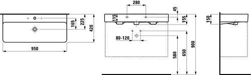 Раковина laufen Val 1028.7 (8.1028.7.000.104.1) 950x420х150 мм Раковина laufen Val 1028.7 (8.1028.7.000.104.1) 950x420х150 мм