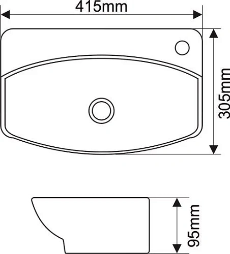 Раковина MELANA MLN-78014 78014-805 Раковина MELANA MLN-78014 78014-805