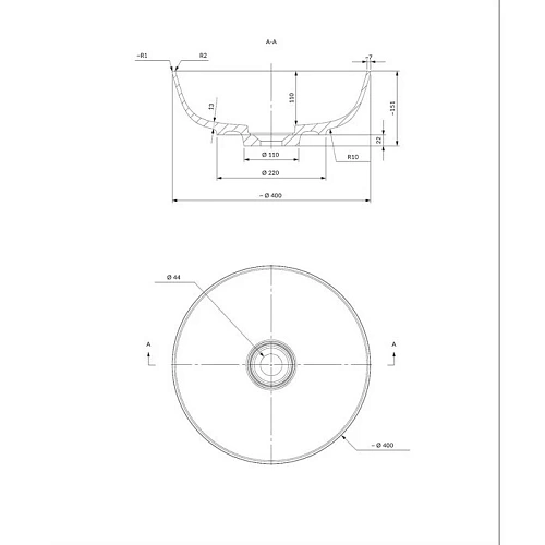 Раковина OMNIRES SILK D=40 см (белый глянец) SILKR400BP Раковина OMNIRES SILK D=40 см (белый глянец) SILKR400BP
