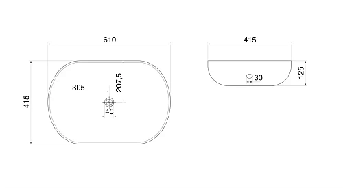 Раковина OWL 1975 белая овальная OWLB191009 Раковина OWL 1975 белая овальная OWLB191009