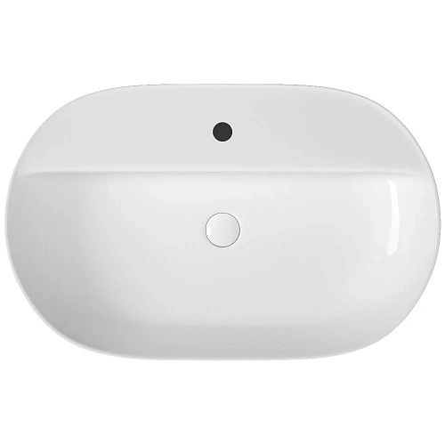 Раковина OWL 1975 белая овальная с полочкой под смеситель OWLB191008 Раковина OWL 1975 белая овальная с полочкой под смеситель OWLB191008