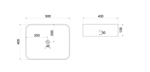 Раковина OWL 1975 белая прямоугольная OWLB191007 Раковина OWL 1975 белая прямоугольная OWLB191007