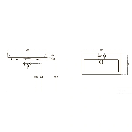 Раковина OWL STENCE85 смOWLB19-17085 Раковина OWL STENCE85 смOWLB19-17085