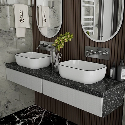 Раковина Point Веста 46 PN43701WB прямоугольная, белый Раковина Point Веста 46 PN43701WB прямоугольная, белый