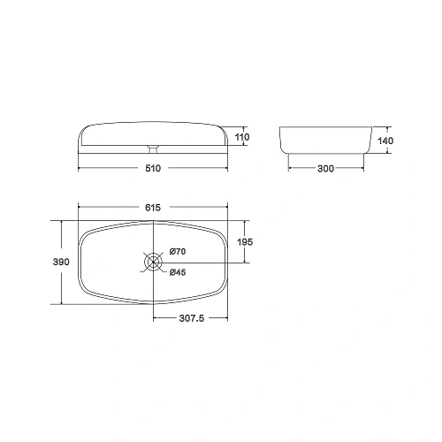 Раковина Point Веста 62 PN43702WB овальная белый Раковина Point Веста 62 PN43702WB овальная белый