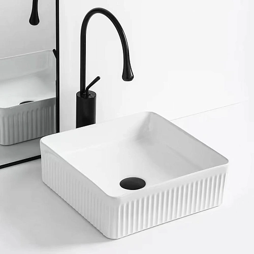 Раковина Point Деметра 40, PN43121 накладная, квадратная Раковина Point Деметра 40, PN43121 накладная, квадратная