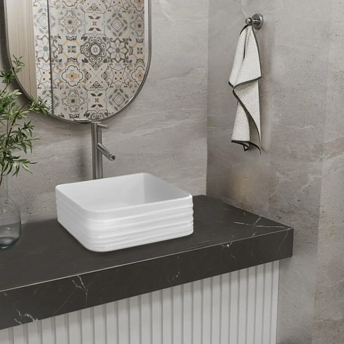 Раковина Point Омега 40, PN43903 накладная, квадратная Раковина Point Омега 40, PN43903 накладная, квадратная