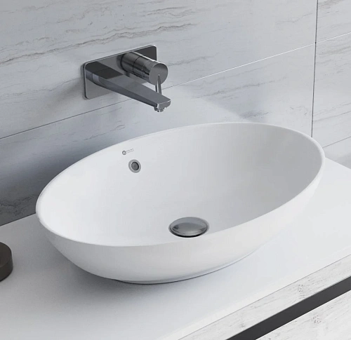 Раковина Point Сатурн 63 PN43901WM овальная белый матовый Раковина Point Сатурн 63 PN43901WM овальная белый матовый