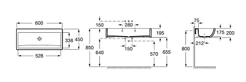 Раковина Roca Access 60х45 368PB9000 Раковина Roca Access 60х45 368PB9000