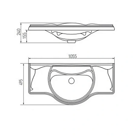 Раковина Roca America 105 327205000 Раковина Roca America 105 327205000