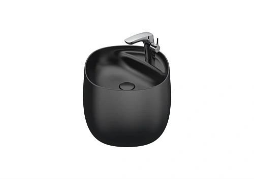 Раковина Roca Beyond 43x43 оникс матовый 3270B1640 Раковина Roca Beyond 43x43 оникс матовый 3270B1640