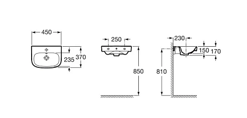 Раковина Roca Debba 45x37 325997000 Раковина Roca Debba 45x37 325997000