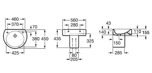 Раковина Roca Happening 327562000 56 см Раковина Roca Happening 327562000 56 см