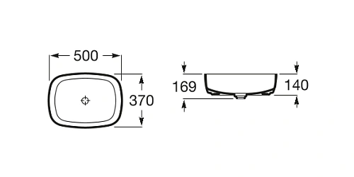 Раковина Roca Inspira Soft 37х50 327500000 Раковина Roca Inspira Soft 37х50 327500000