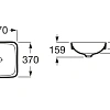 Раковина Roca Inspira Square 37x37 32753R000 Раковина Roca Inspira Square 37x37 32753R000