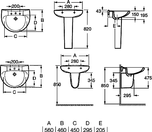 Раковина Roca Victoria 56x46 32739300Y Раковина Roca Victoria 56x46 32739300Y