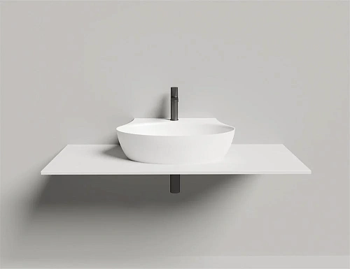 Раковина Salini ALDA WALL 01 покраска по RAL полностью 140311GF 580x450 накладная S-Sense Раковина Salini ALDA WALL 01 покраска по RAL полностью 140311GF 580x450 накладная S-Sense