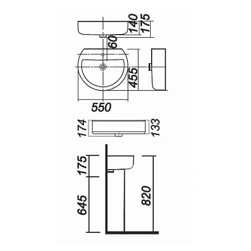Раковина Sanita Luxe Best BSTSLWB01 Раковина Sanita Luxe Best BSTSLWB01