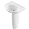 Раковина SANITA LUXE Classic 65 WB.PD/Classic/65-C/WHT.G/S1 Раковина SANITA LUXE Classic 65 WB.PD/Classic/65-C/WHT.G/S1