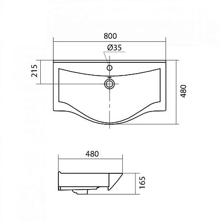 Раковина Santek БЕВЕРЛИ 80 1WH302422 1.WH30.2.422 Раковина Santek БЕВЕРЛИ 80 1WH302422 1.WH30.2.422