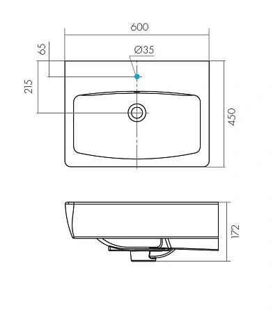 Раковина Santek Нео 60 1WH302186 1.WH30.2.186 Раковина Santek Нео 60 1WH302186 1.WH30.2.186