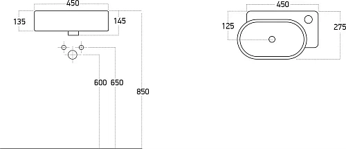 Раковина STWORKI 45 3045-KL 560144 Раковина STWORKI 45 3045-KL 560144