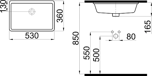 Раковина STWORKI 53 K0001-0346 558076 Раковина STWORKI 53 K0001-0346 558076