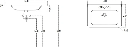 Раковина STWORKI 60 12060-KL 559881 Раковина STWORKI 60 12060-KL 559881