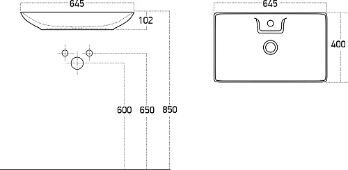 Раковина STWORKI 65 3063-KL 575167 Раковина STWORKI 65 3063-KL 575167