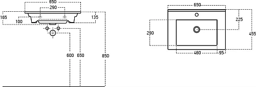 Раковина STWORKI 65 9065-KL 560018 Раковина STWORKI 65 9065-KL 560018