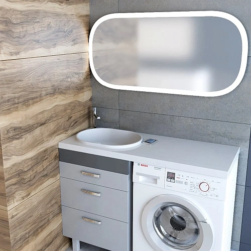 Раковина STWORKI Bruks RBS120L на стиральную машину 561695 Раковина STWORKI Bruks RBS120L на стиральную машину 561695