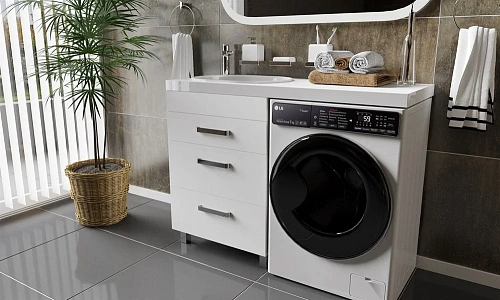 Раковина STWORKI Bruks RBS120L на стиральную машину 561695 Раковина STWORKI Bruks RBS120L на стиральную машину 561695