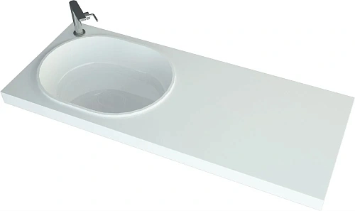 Раковина STWORKI Bruks RBS120L на стиральную машину 561695 Раковина STWORKI Bruks RBS120L на стиральную машину 561695