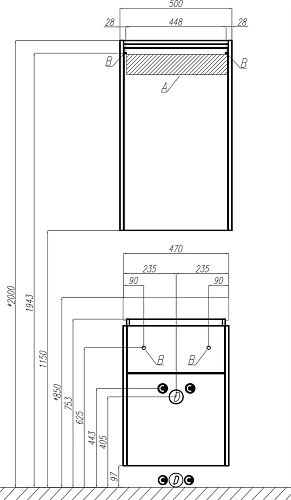 Раковина STWORKI Дублин 50 + Сифон для раковины Wirquin Минор с отводом для стиральной машины + Пьед 560916 Раковина STWORKI Дублин 50 + Сифон для раковины Wirquin Минор с отводом для стиральной машины + Пьед 560916