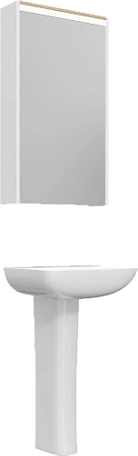 Раковина STWORKI Дублин 50 с пьедесталом 562878 Раковина STWORKI Дублин 50 с пьедесталом 562878