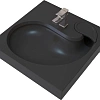Раковина STWORKI Дублин 60 см черная матовая, на стиральную машину 558133 Раковина STWORKI Дублин 60 см черная матовая, на стиральную машину 558133