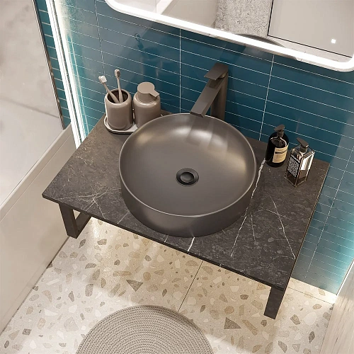 Раковина STWORKI накладная 43 3043-110 черная 560804 Раковина STWORKI накладная 43 3043-110 черная 560804