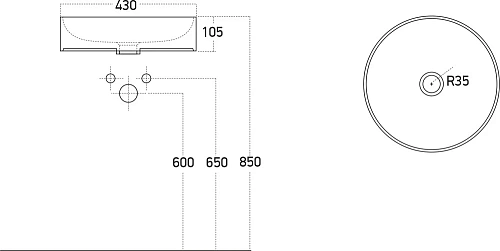 Раковина STWORKI накладная 43 3043-110 черная 560804 Раковина STWORKI накладная 43 3043-110 черная 560804