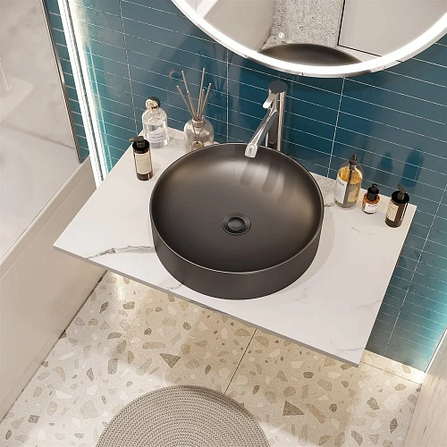 Раковина STWORKI накладная 43 3043-112 антрацит 560808 Раковина STWORKI накладная 43 3043-112 антрацит 560808