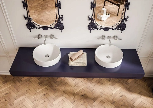 Раковина STWORKI накладная 43 3043-KL белый глянец 559790 Раковина STWORKI накладная 43 3043-KL белый глянец 559790