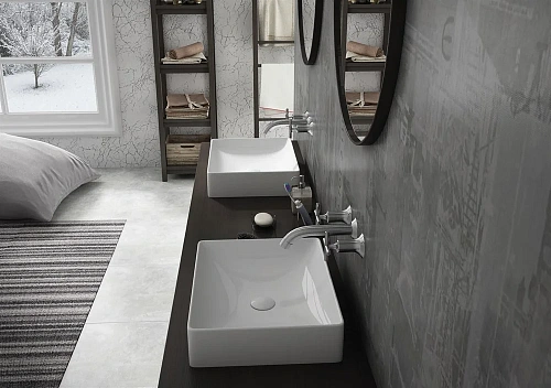 Раковина STWORKI накладная 50 3050-KL белый глянец 559933 Раковина STWORKI накладная 50 3050-KL белый глянец 559933