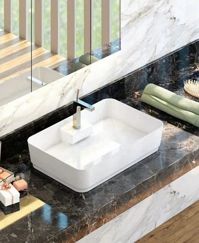 Раковина STWORKI накладная 60 K6001-0405 с сифоном 557954 Раковина STWORKI накладная 60 K6001-0405 с сифоном 557954