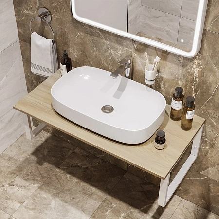 Раковина STWORKI накладная 65 3064-KL белый глянец 559993 Раковина STWORKI накладная 65 3064-KL белый глянец 559993