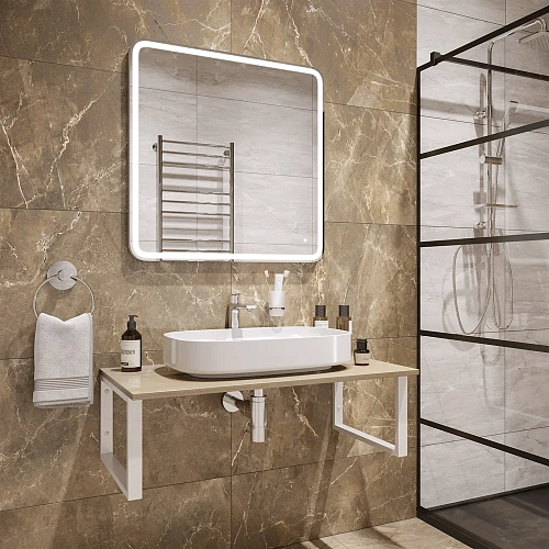 Раковина STWORKI накладная 65 3064-KL белый глянец 559993 Раковина STWORKI накладная 65 3064-KL белый глянец 559993