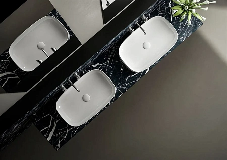 Раковина STWORKI накладная 65 3064-KL белый глянец 559993 Раковина STWORKI накладная 65 3064-KL белый глянец 559993