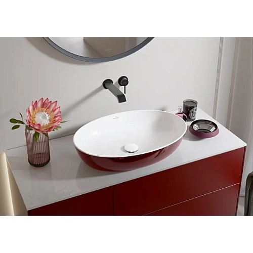 Раковина Villeroy & Boch Artis 61 x 41 см Bordeaux 419861BCS9 накладная Раковина Villeroy & Boch Artis 61 x 41 см Bordeaux 419861BCS9 накладная