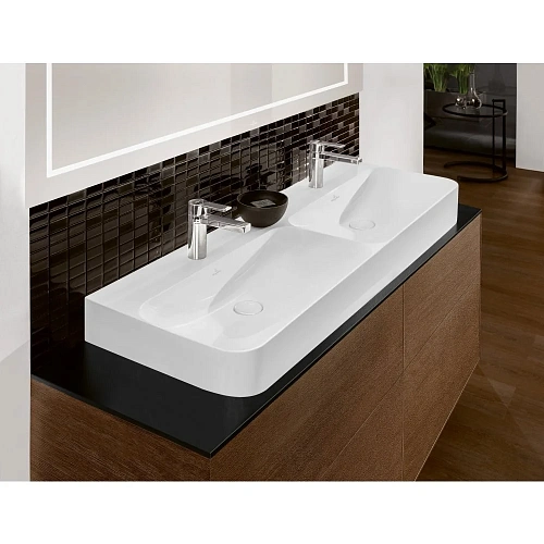 Раковина Villeroy & Boch Finion 47 x 130 см CeramicPlus 4139DCR1 Раковина Villeroy & Boch Finion 47 x 130 см CeramicPlus 4139DCR1